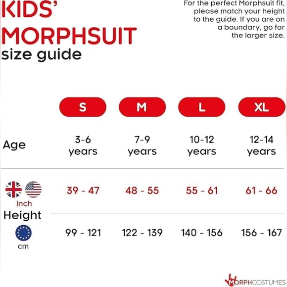 NWT Halloween Morphsuits Zalgo Kids Costume Size L - Picture 7 of 7